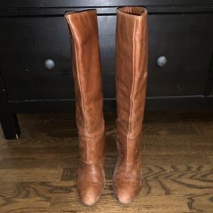 Cognac Steven Knee High Boots